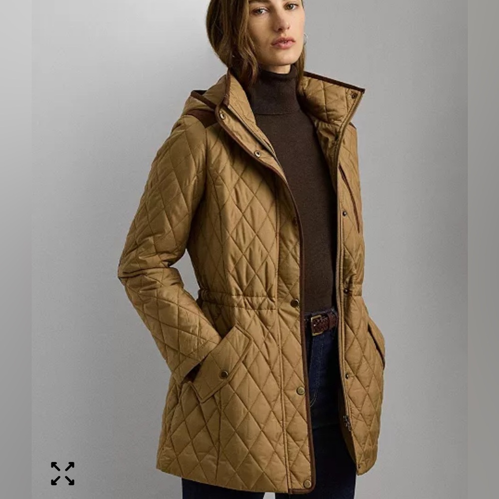 Ralph Lauren Hooded Anorak Quilted Coat